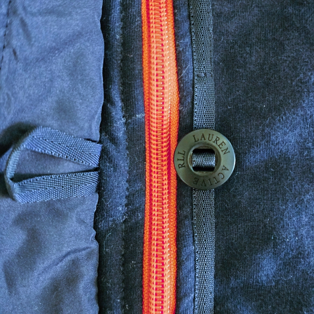 Lauren Active Ralph Lauren Vintage Shacket Nautical Preppy Navy Red Full Zip - Picture 3 of 15